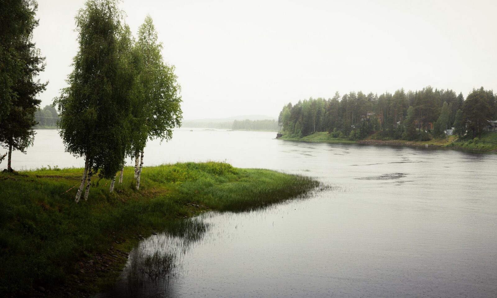 Rainy summer day at Aino Private Island Hotel. | Lapland, Rovaniemi