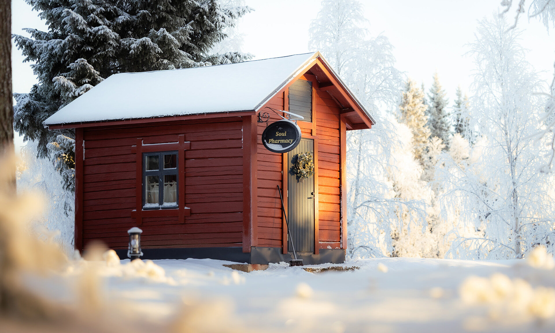 Soul Pharmacy of Aino Private Island Hotel, Rovaniemi, Lapland.
