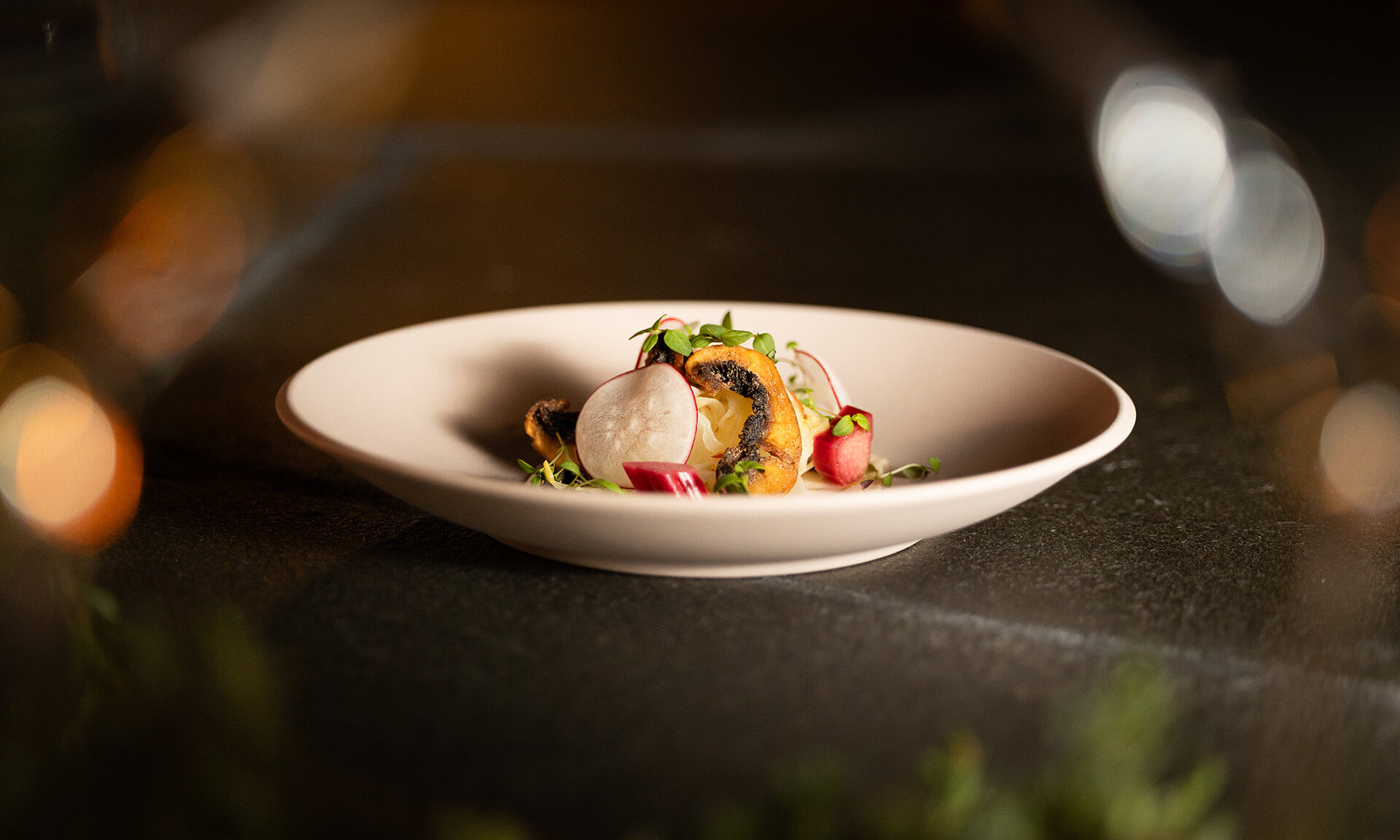 Vuo restaurant offers authentic Lappish food at Aino Private Island Hotel, Rovaniemi, Lapland.