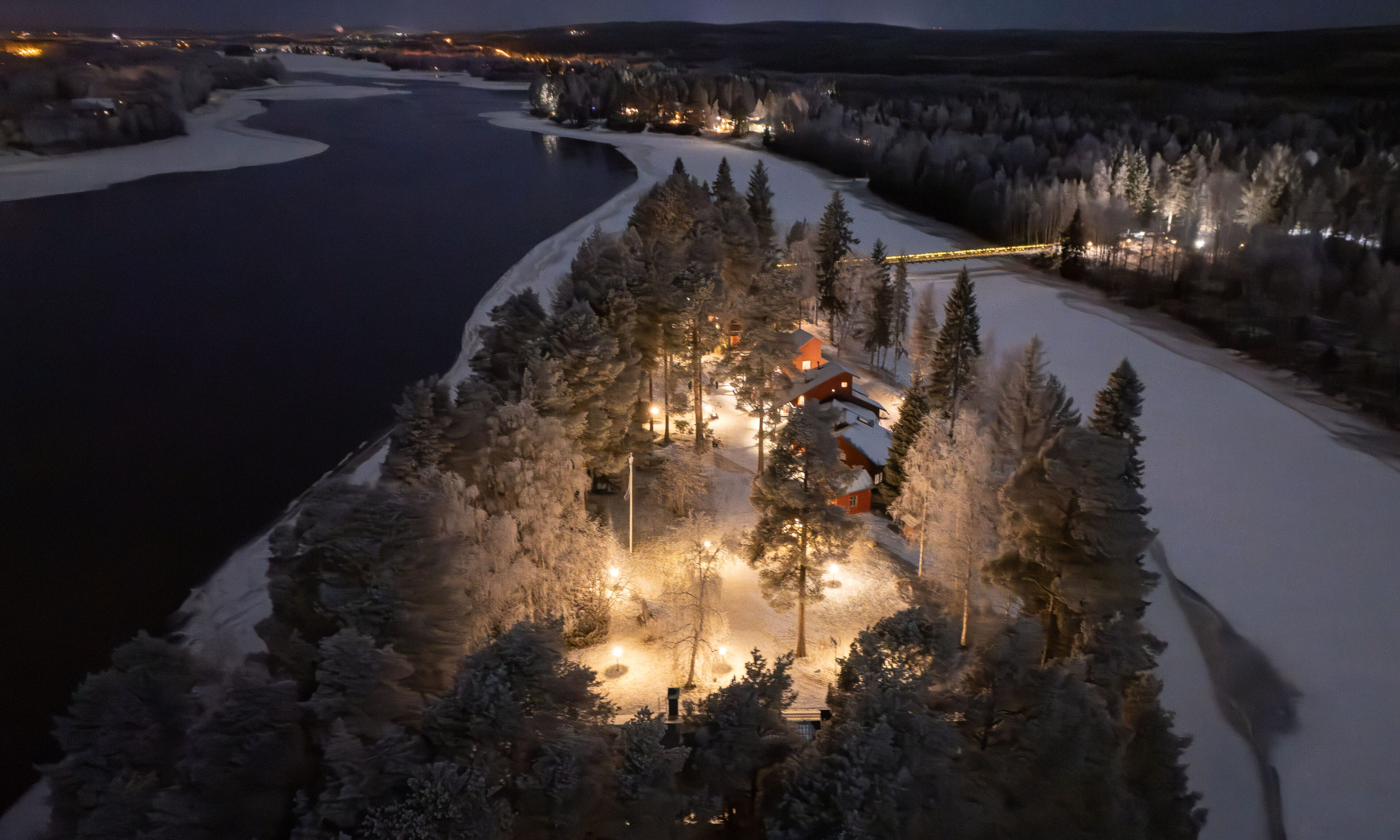 Aino Private Island Hotel on Christmas time.