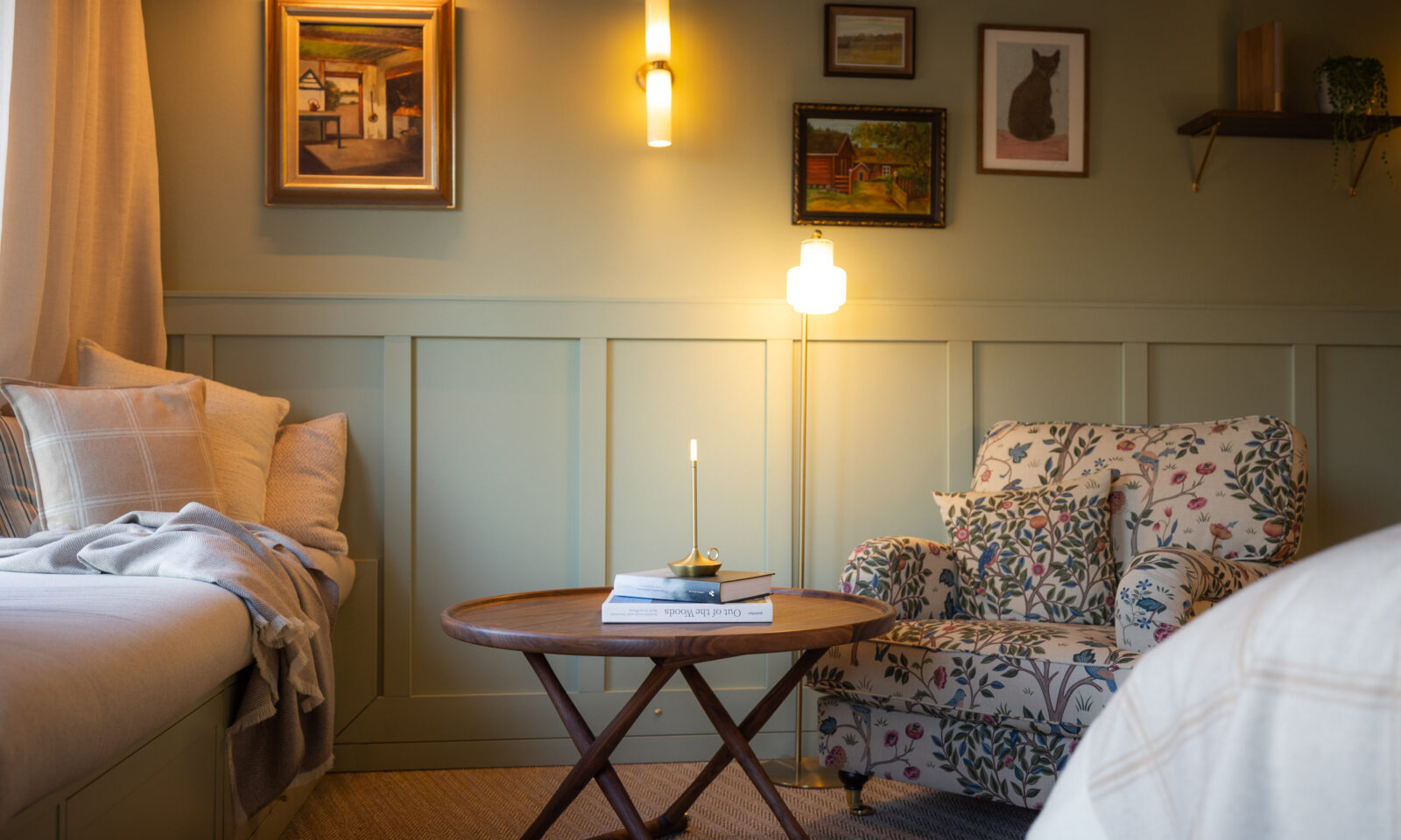 Living room area of the Aino suite. Rovaniemi, Lapland.