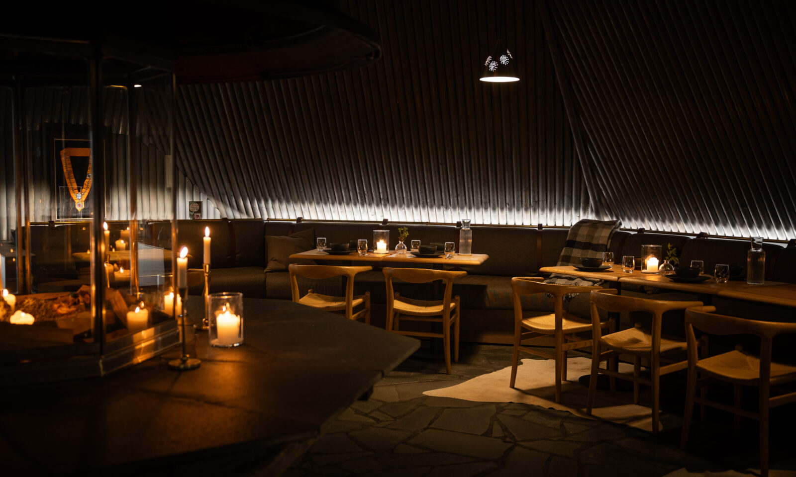 Restaurant space of Vuo Restaurant.