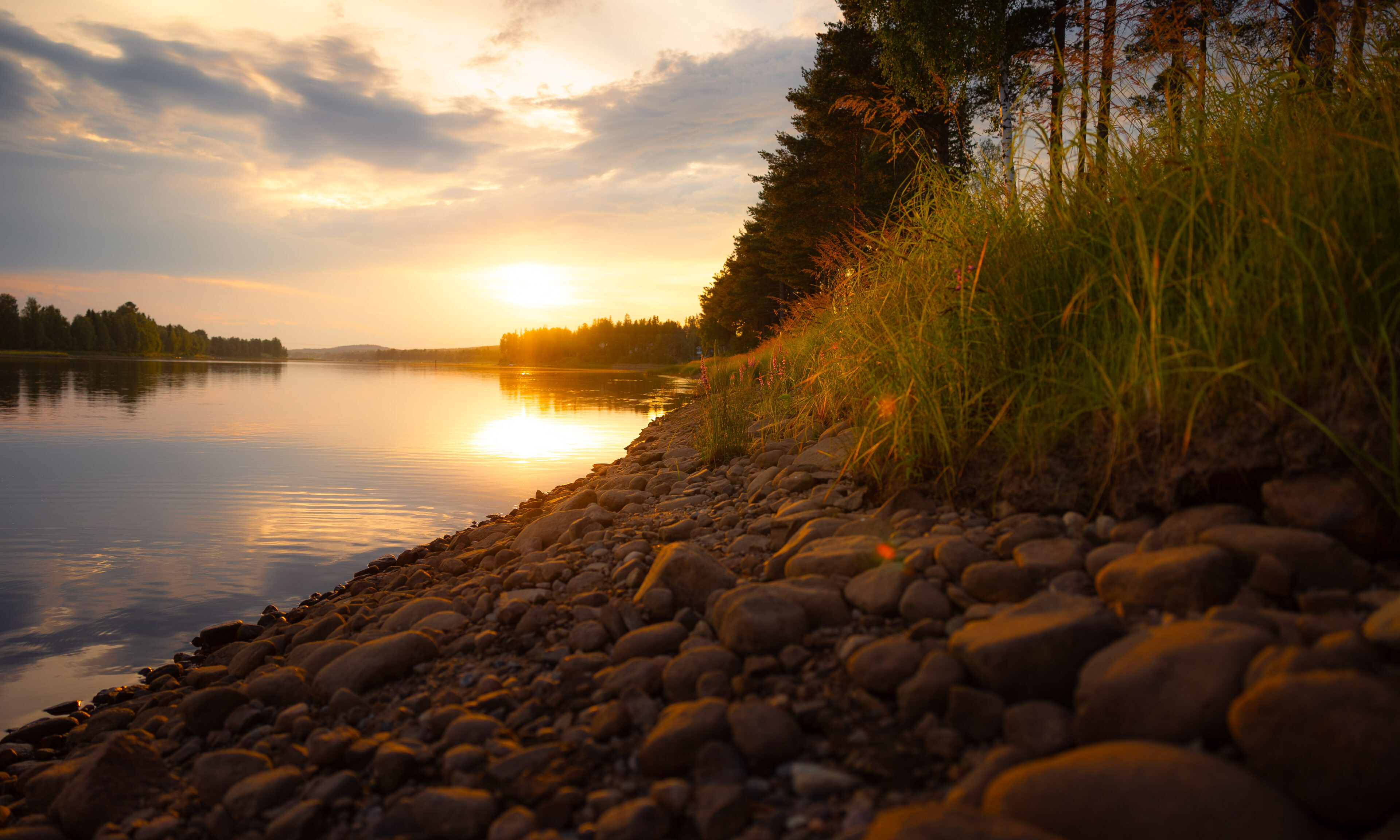 Sunset at Aino Private Island.